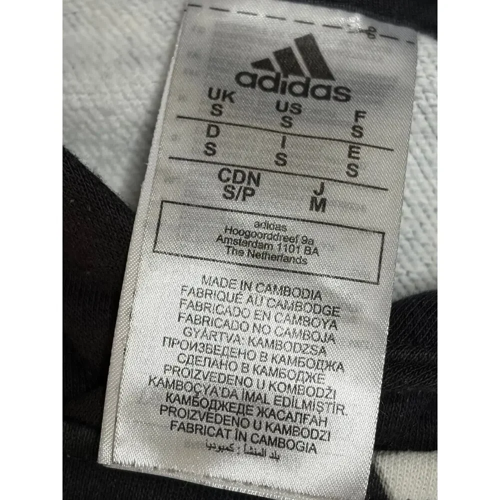 Adidas Allover Badge of Sport Hoodie Sweatshirt size Small